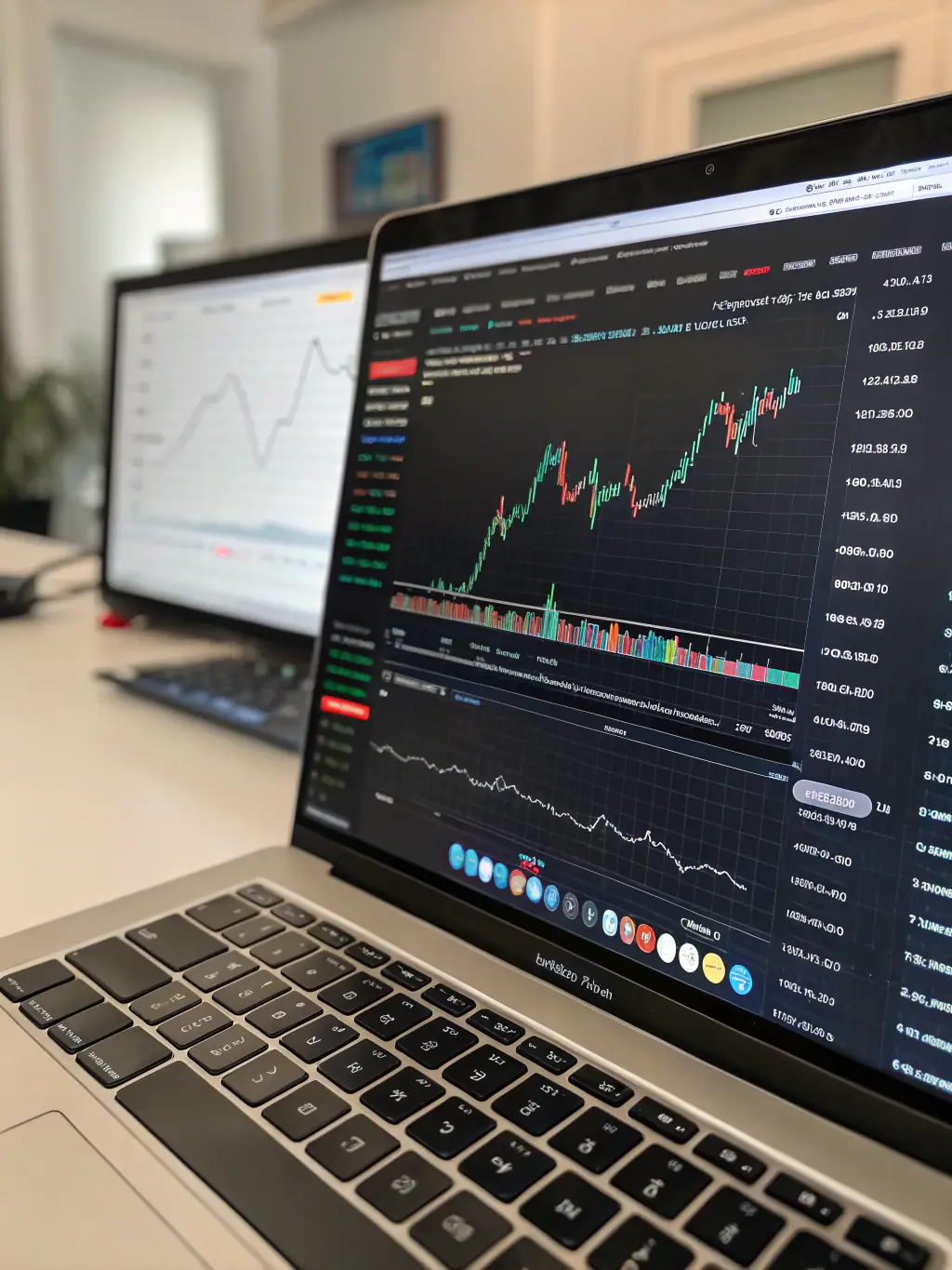 A close-up view of the Moving Average Convergence Divergence (MACD) indicator on TradingConnect Erlihome, showing clear buy and sell signals.