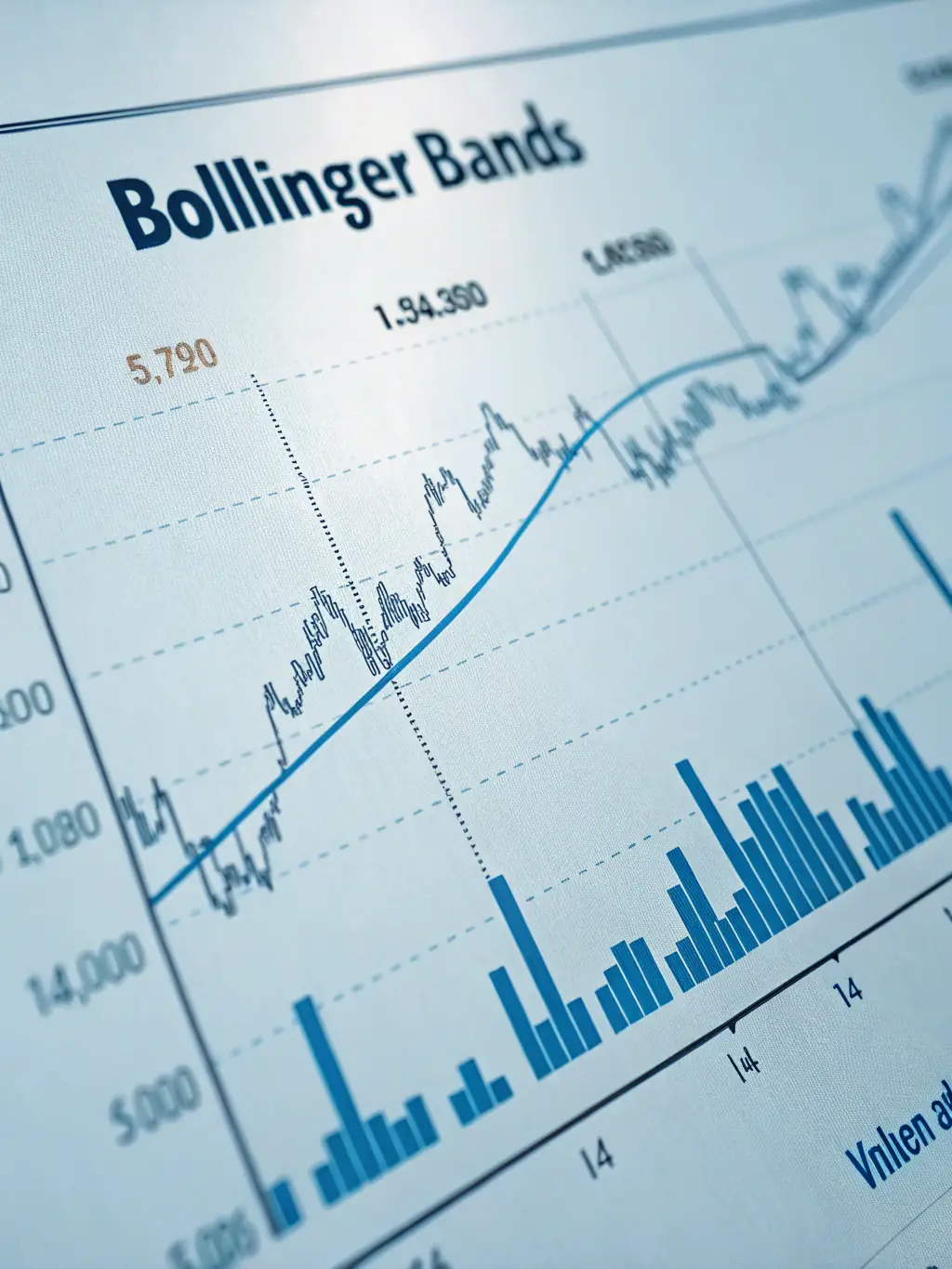 A visual representation of Bollinger Bands on a stock chart within TradingConnect Erlihome, illustrating volatility and potential breakout opportunities.